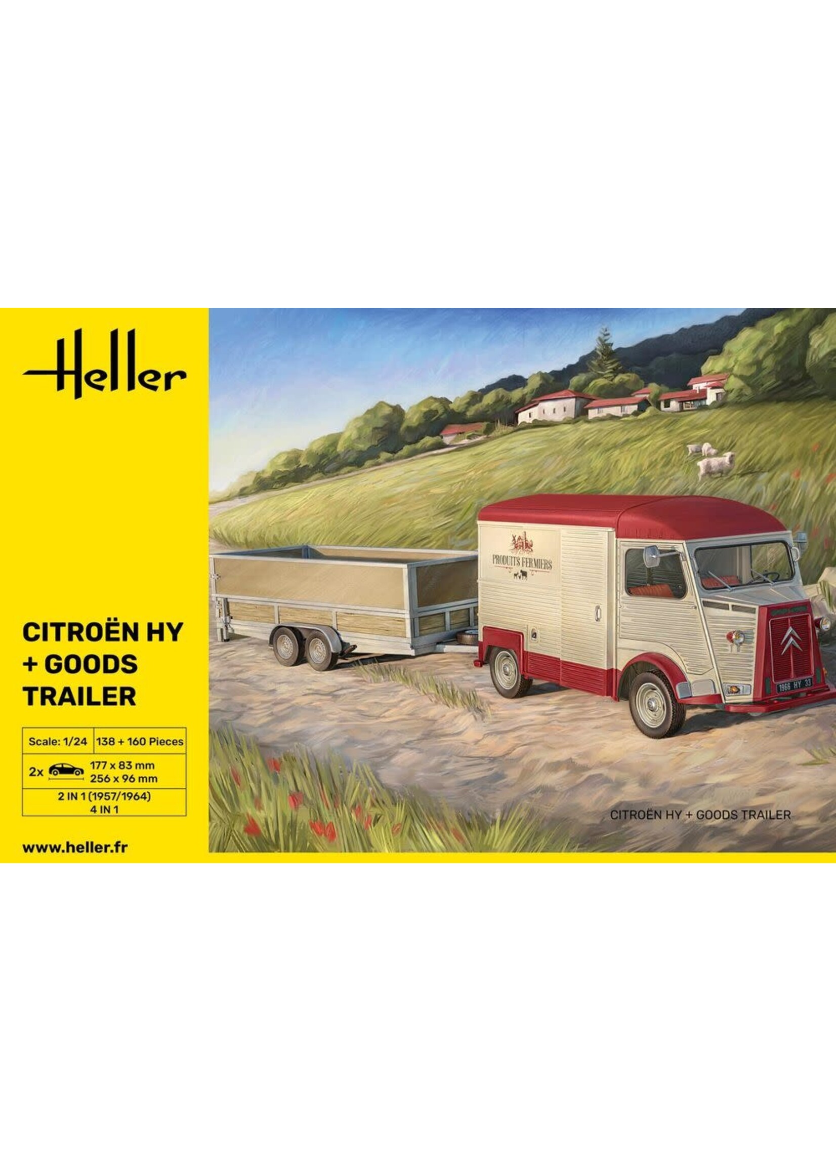 Heller HLR50331 Citroen HY plus Goods Trailer (1/24)