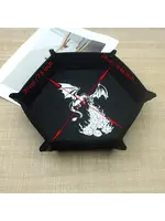 Dice Tray Felt Dice Breathing Dragon