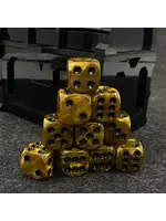 Dice 16mm HT265013 10pc Golden Yellow Black
