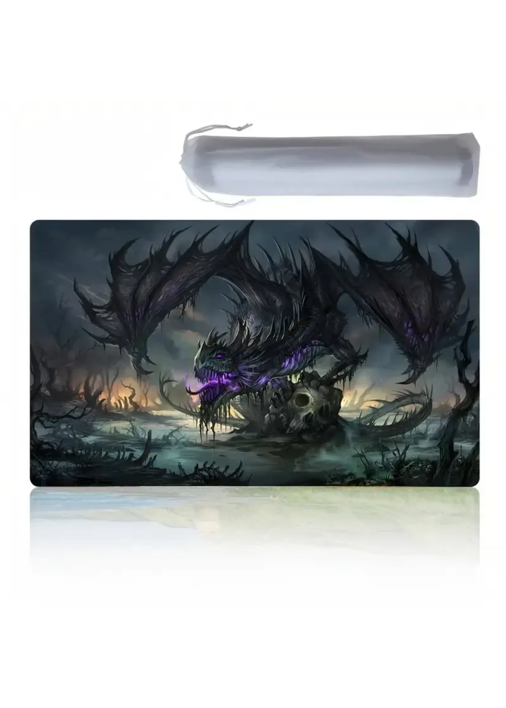 Mouse Pad Game Mat 23.62x13.25 inch Zombie Swamp Dragon