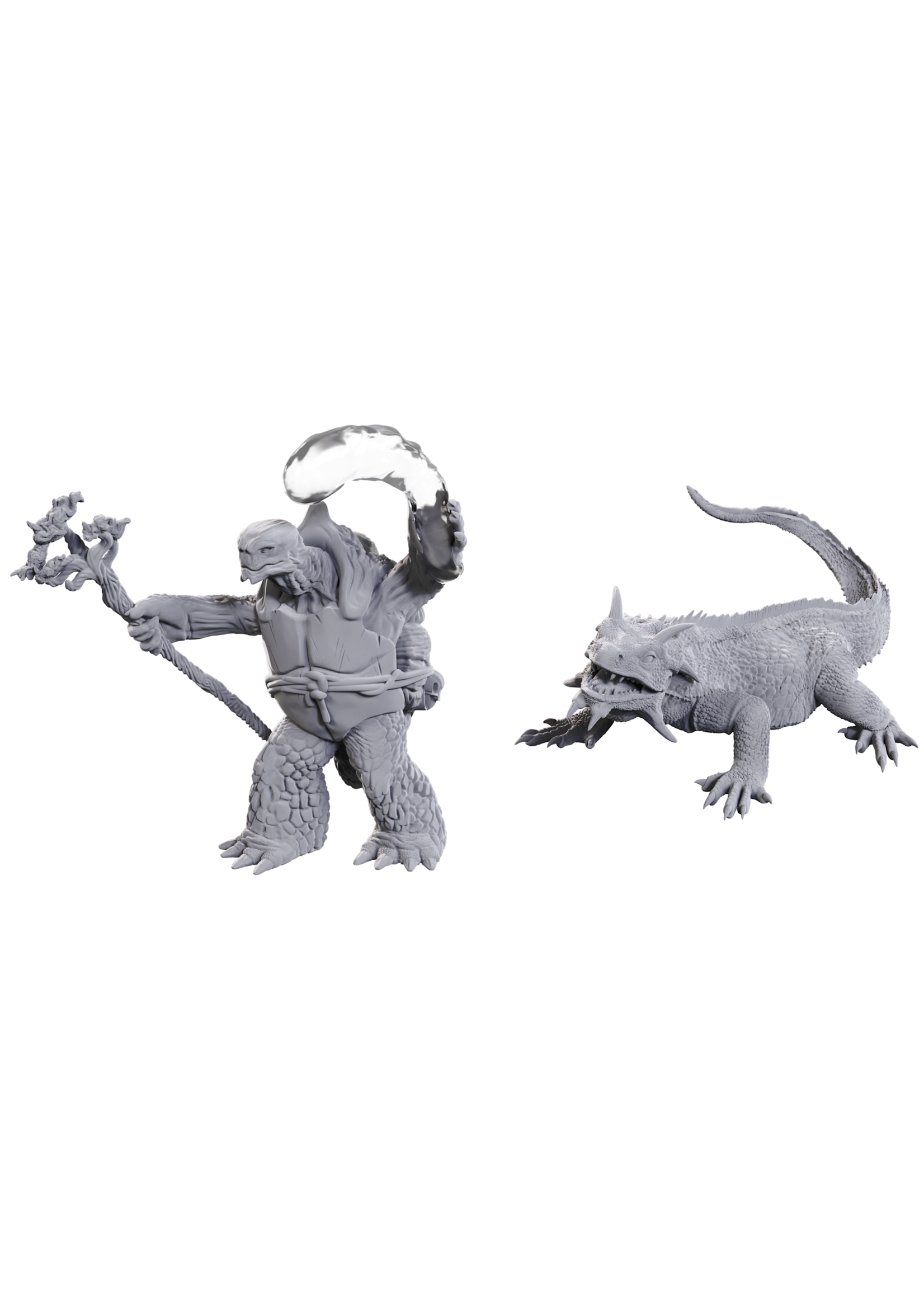 WizKids WK90707 WV24 DnD Tortle Druid & Wild Shape Giant Lizard