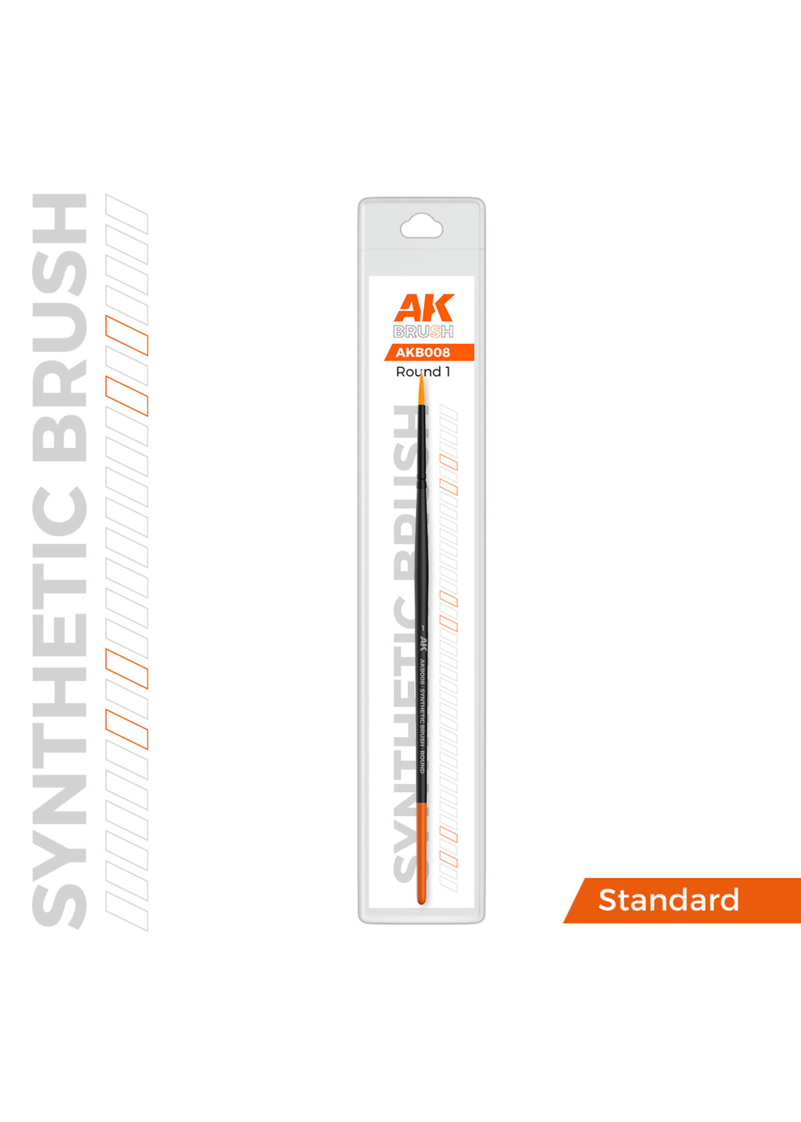 AK Interactive AK-B008 Synthetic Brush Round 1