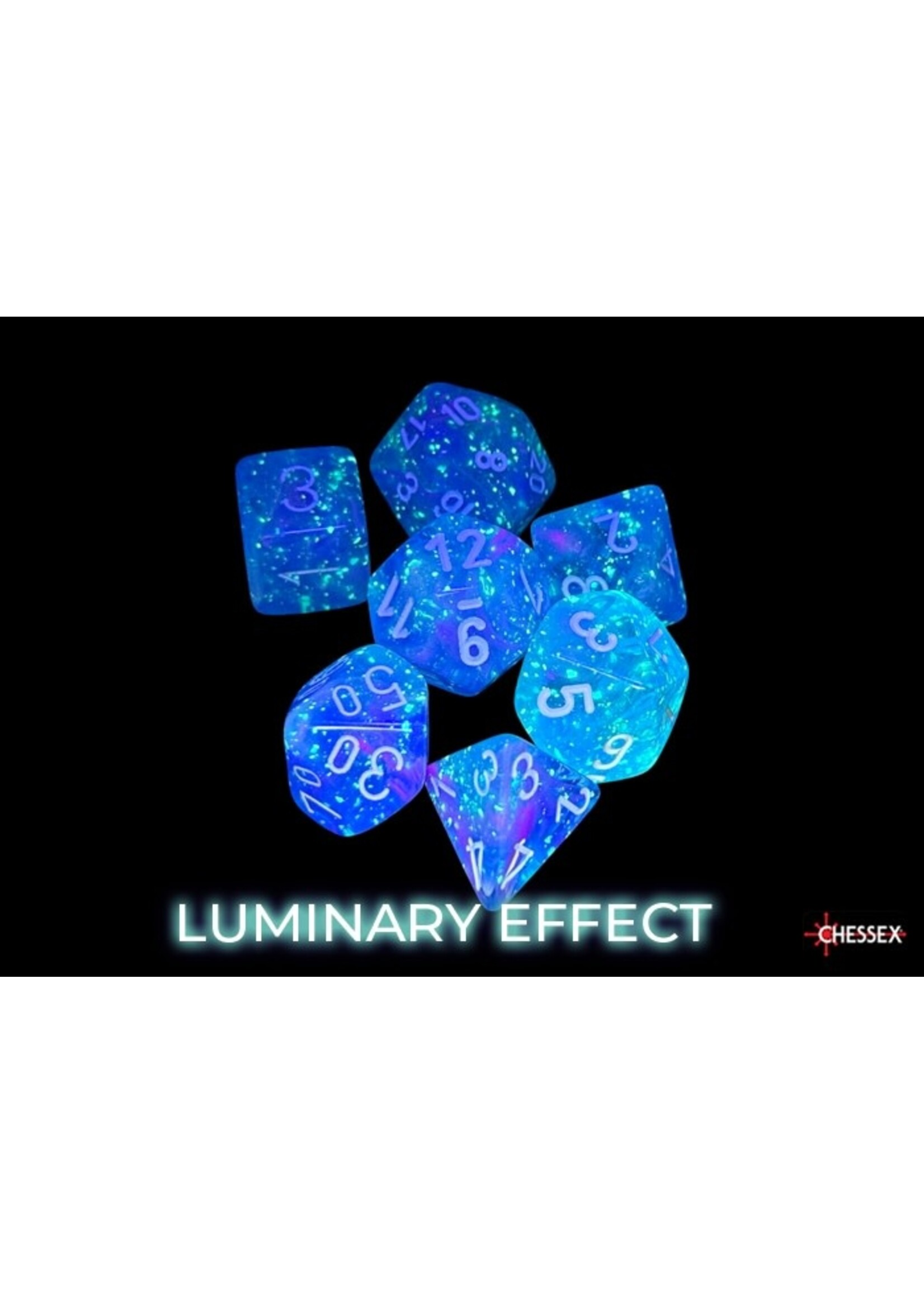 Chessex Dice RPG 27567 7pc Aura White Luminary