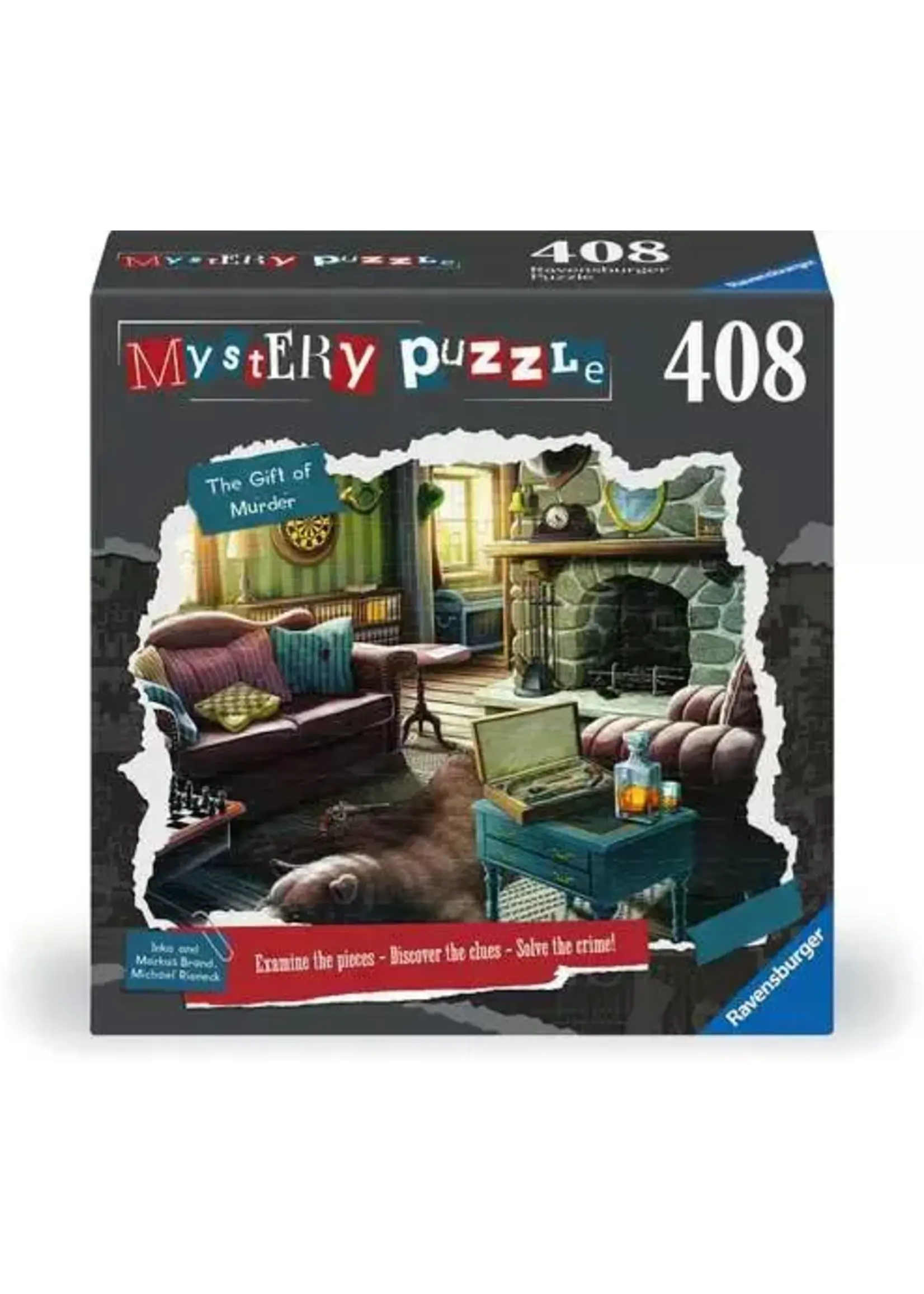 Ravensburger RAV12001206 Mystery Puzzle The Gift of Murder (Puzzle408)