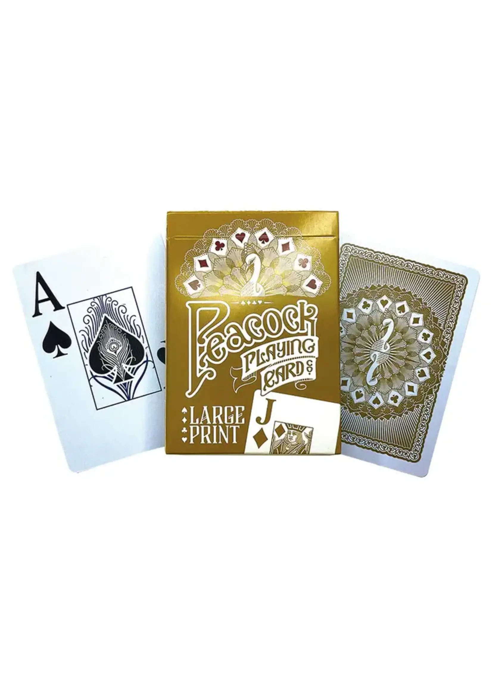 Peacock Peacock Large Print Playing Cards