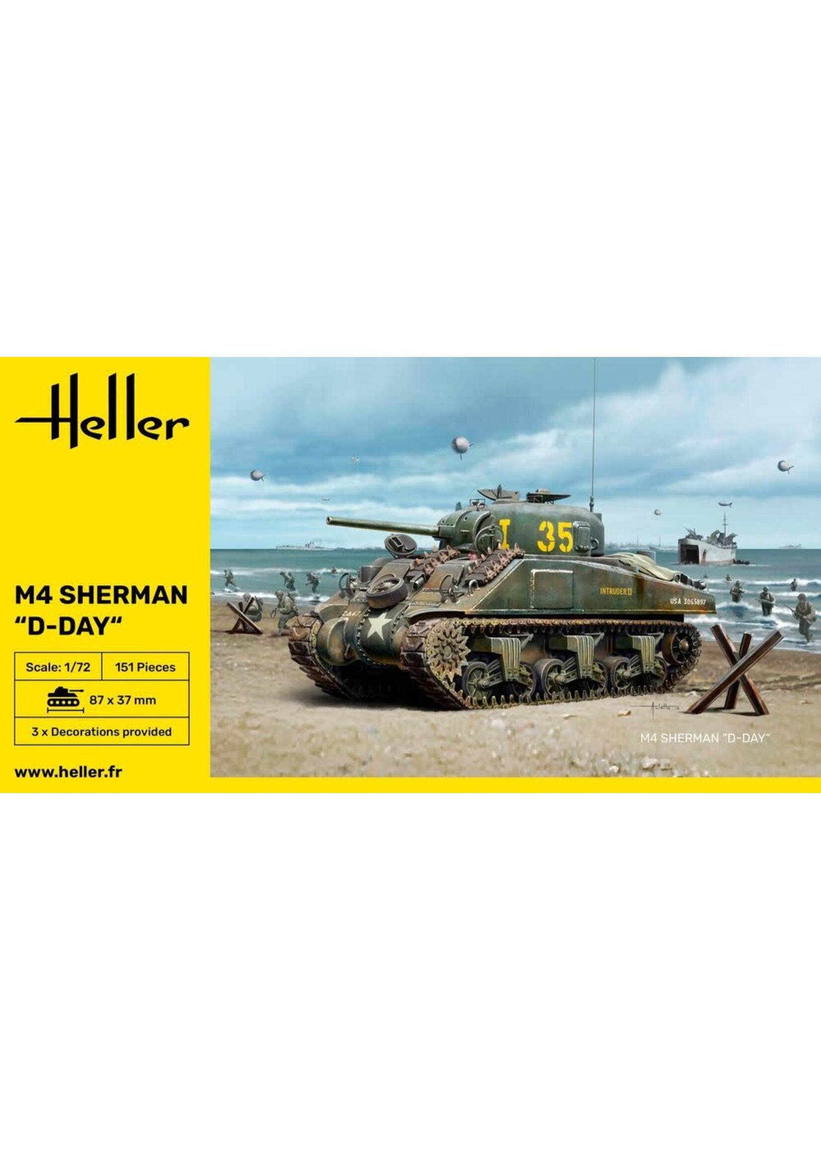 Heller HLR79892 M4 Sherman D-Day (1/72)