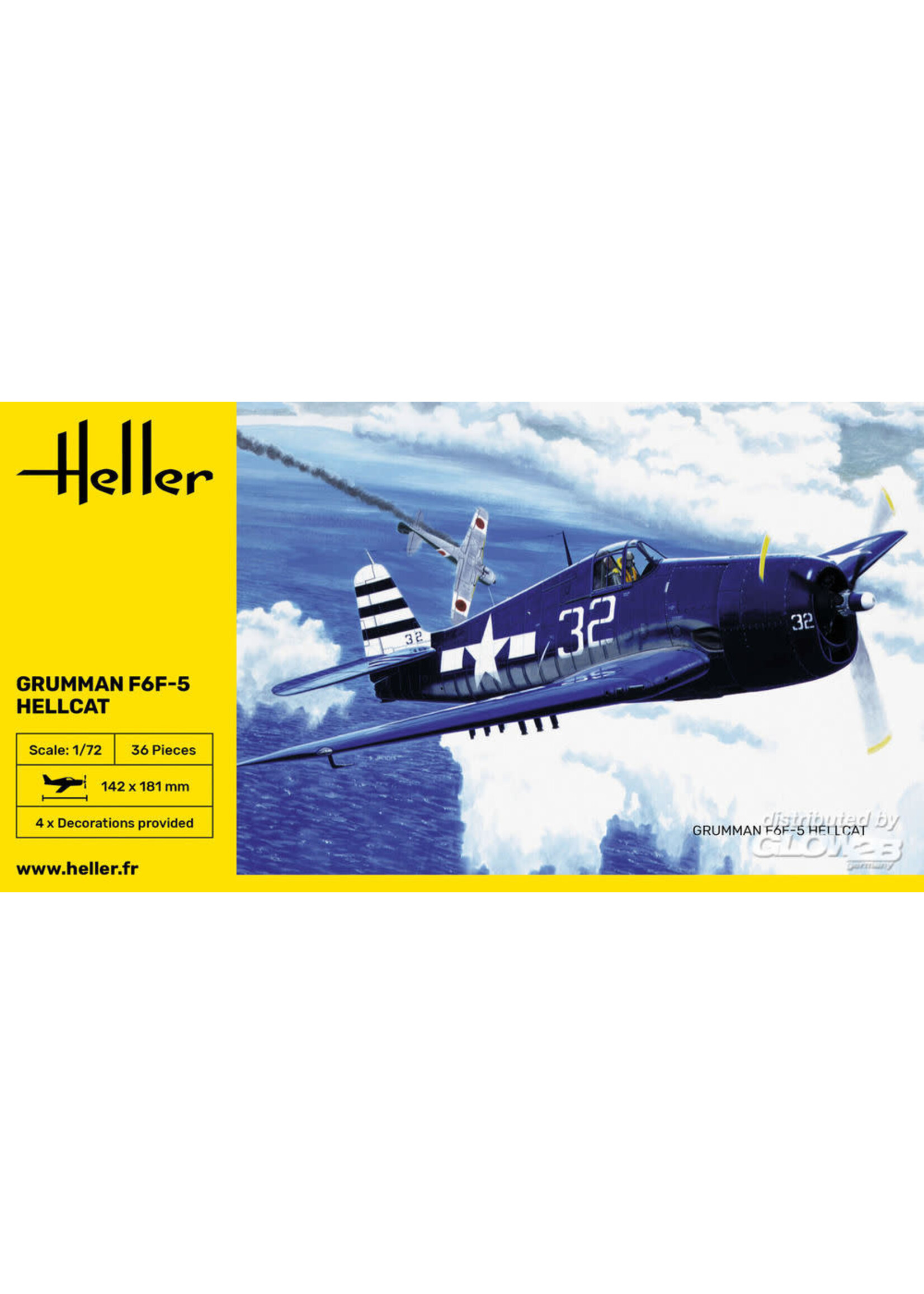 Heller HLR80272 Grumman F6F-5 Hellcat (1/72)