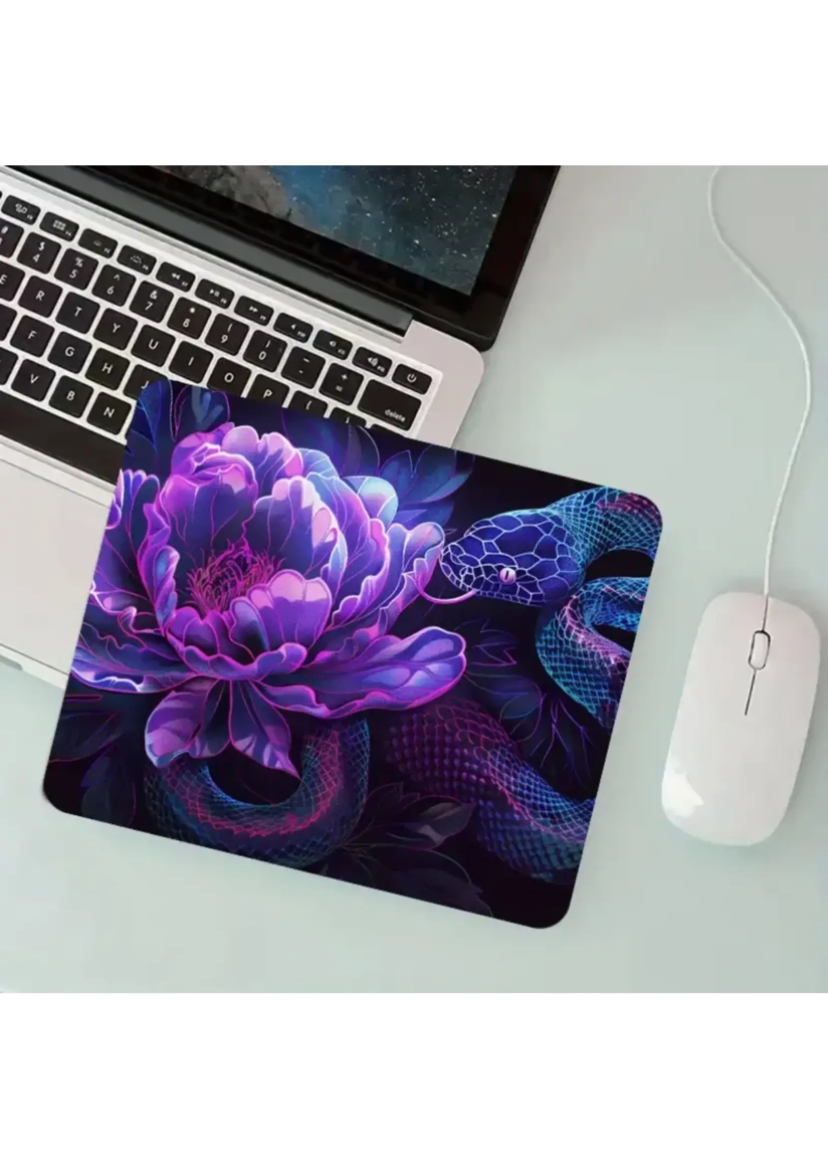 Mouse Pad Rose & Snake