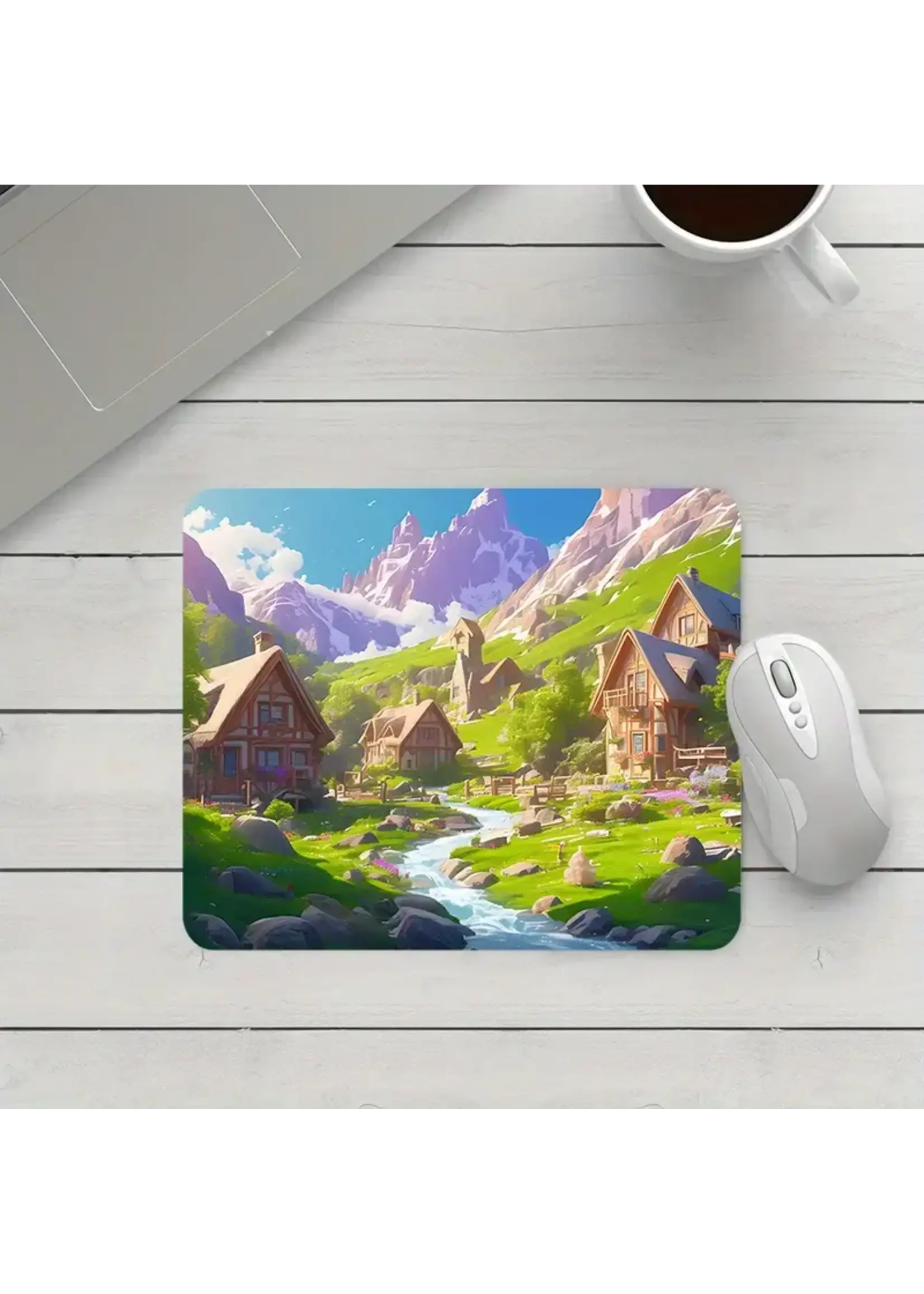Mouse Pad Village & Stream