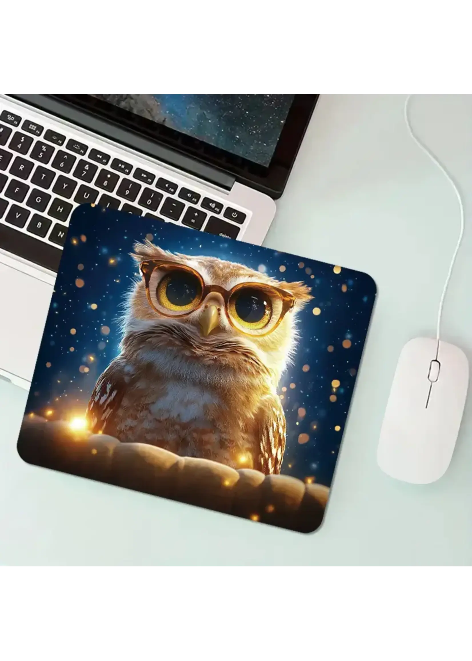 Mouse Pad Starry Sky Owl
