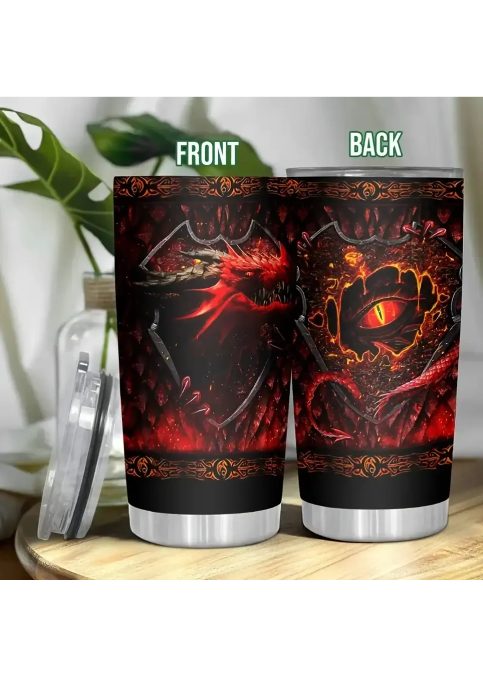 Tumbler 20oz Fiery Red Dragon