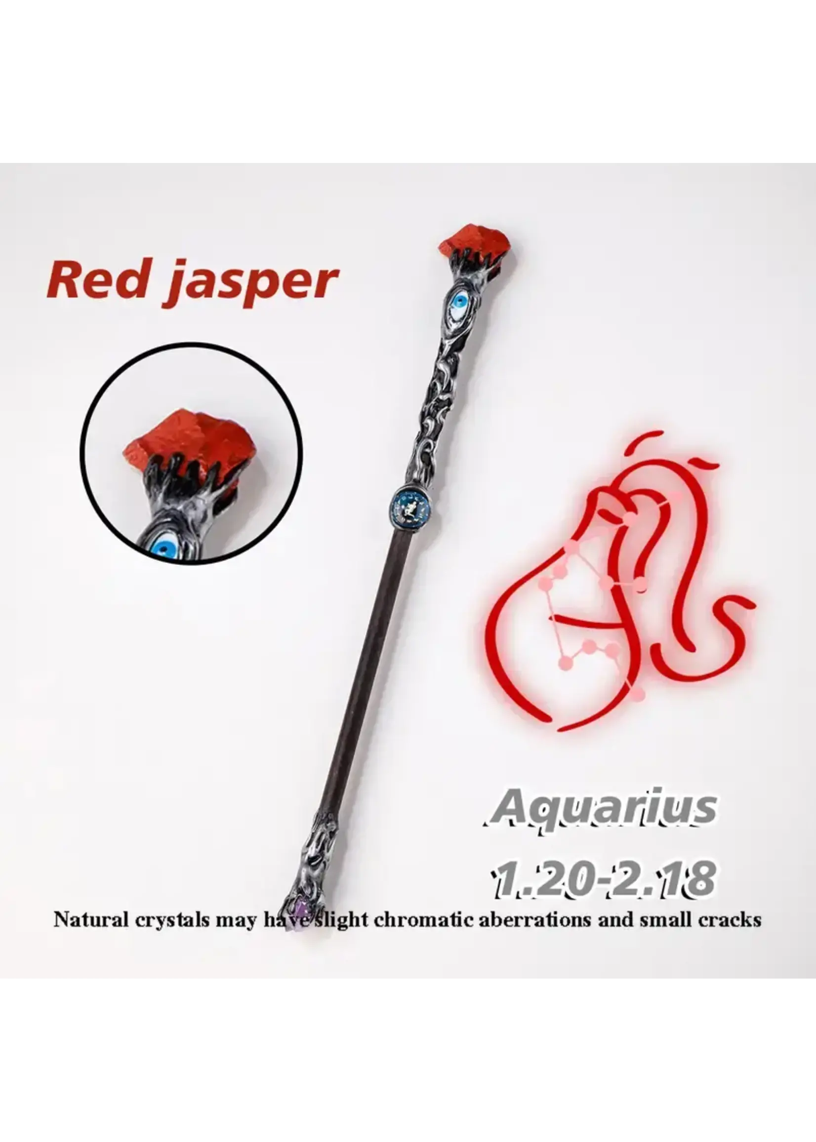 Magic Wand 11 inch Red Jasper