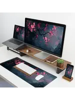Mouse Pad 12x32 Inch Cherry Blossom
