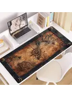 Mouse Pad 12x24 Inches Vintage Nautical Map