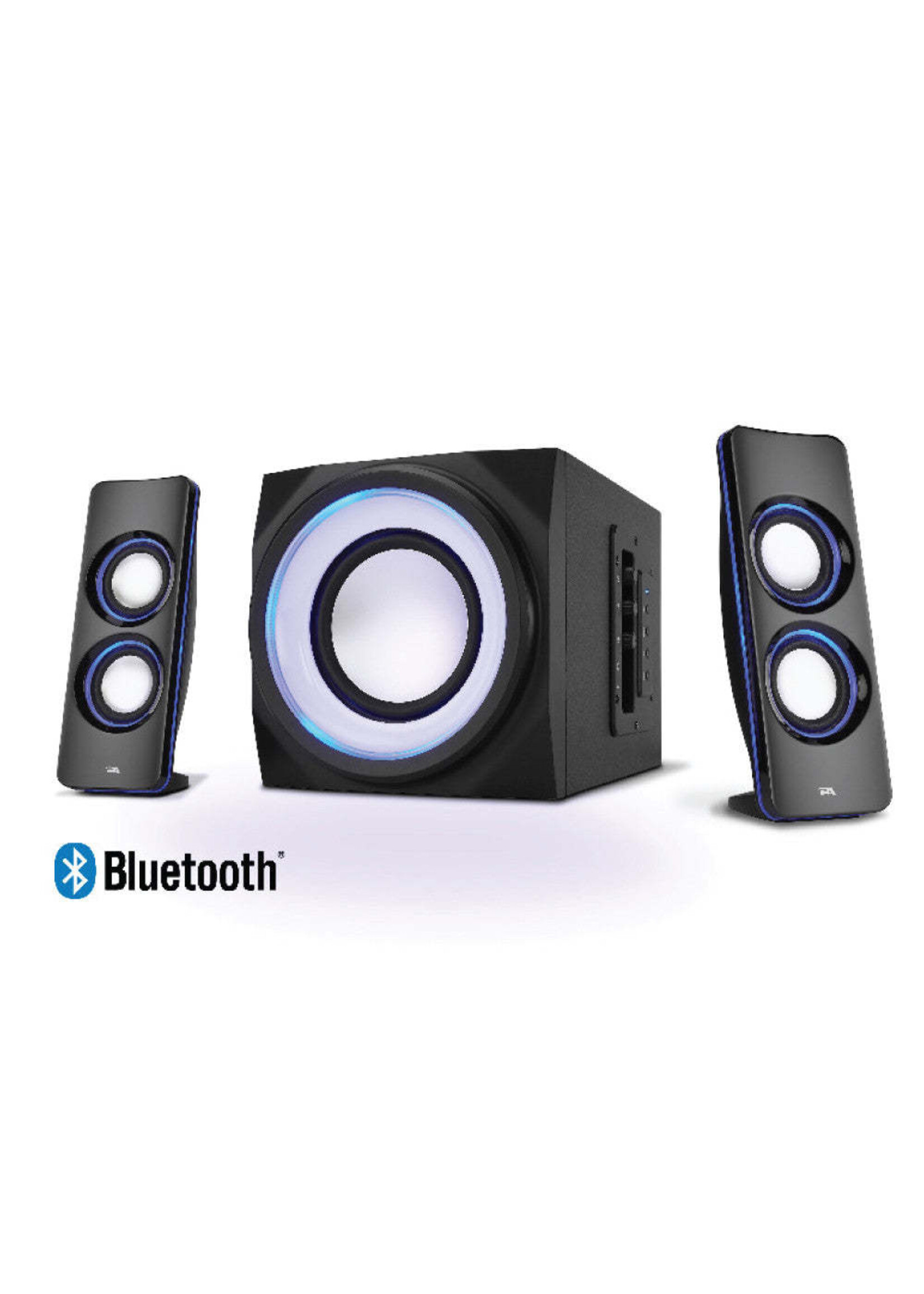 Cyber Acoustics Cyber Acoustics 2.1 Bluetooth Speaker System w/ LED Lighting Effects