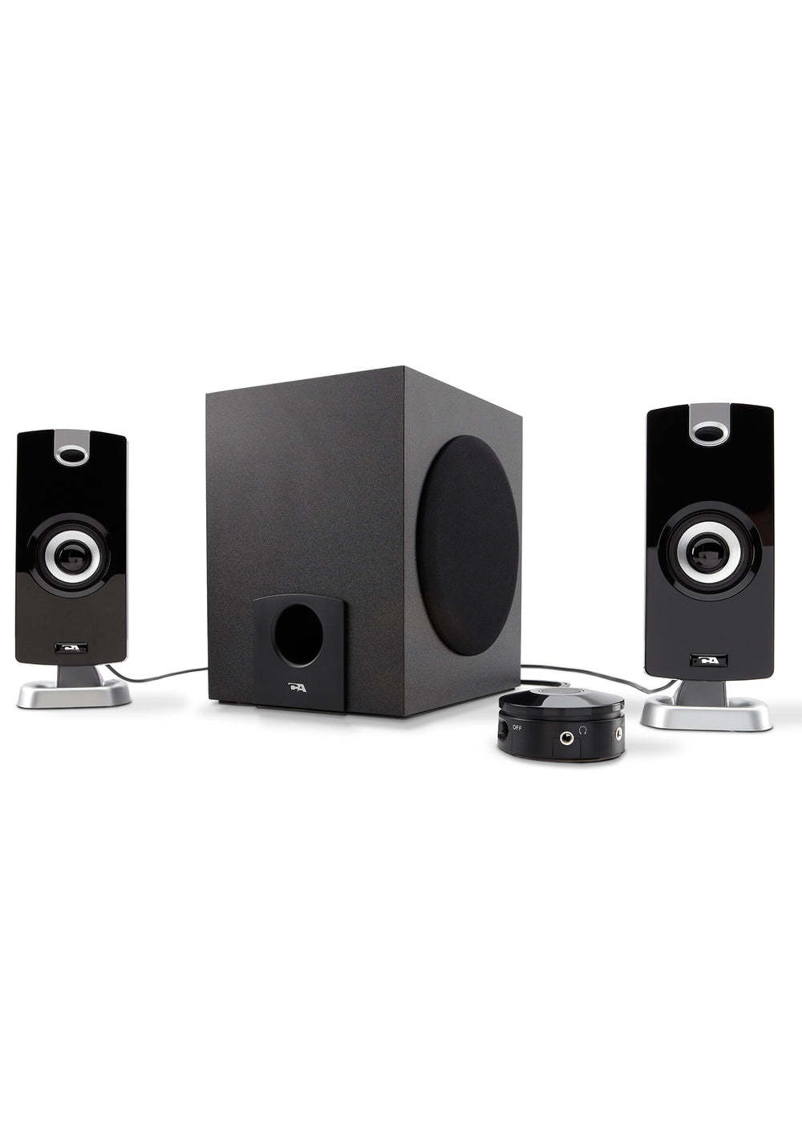 Cyber Acoustics Cyber Acoustics CA3090 3pc Subwoofer System - BK, 18W