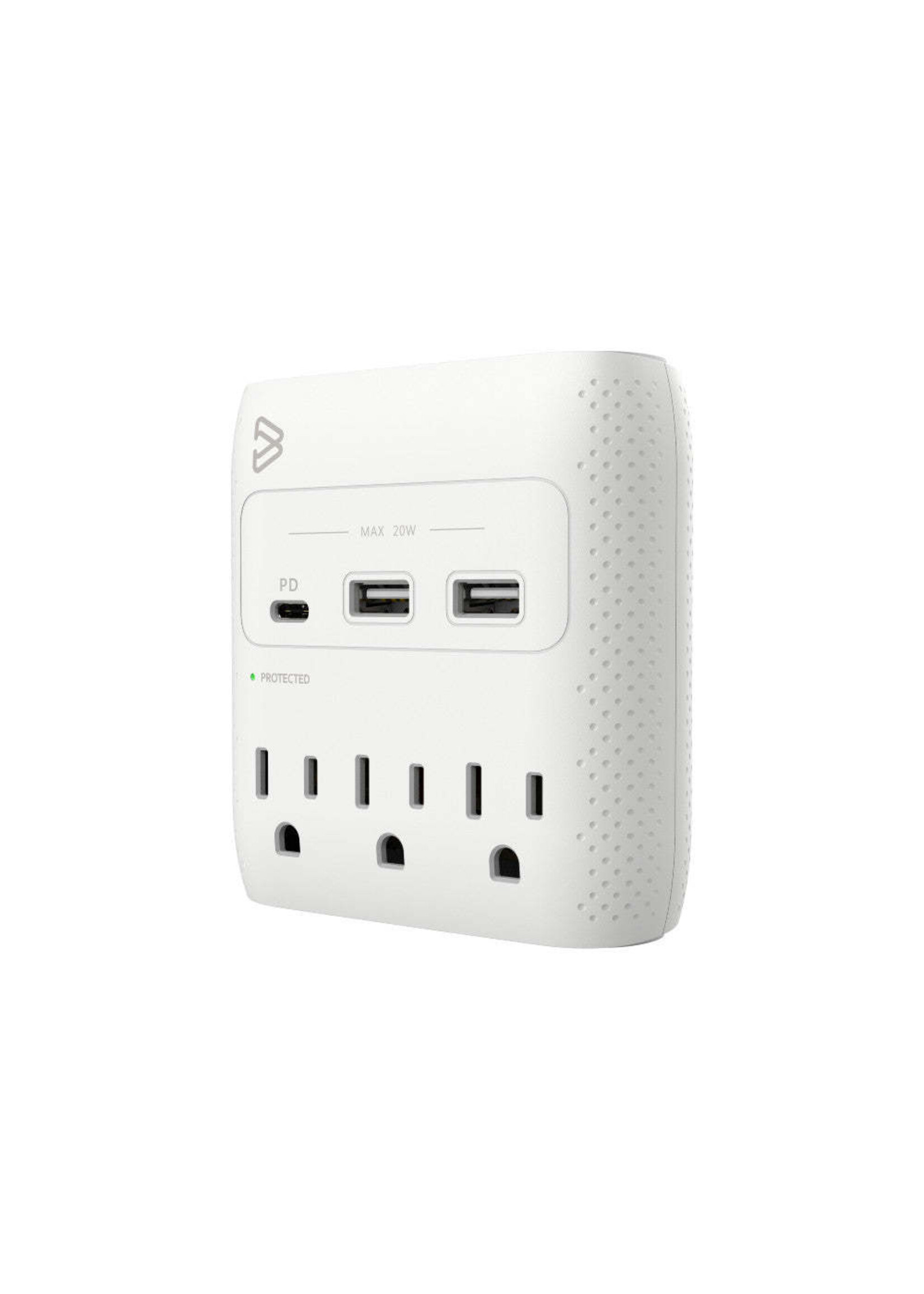 Blue Diamond BlueDiamond 3-Outlet Surge Protector + USB charging