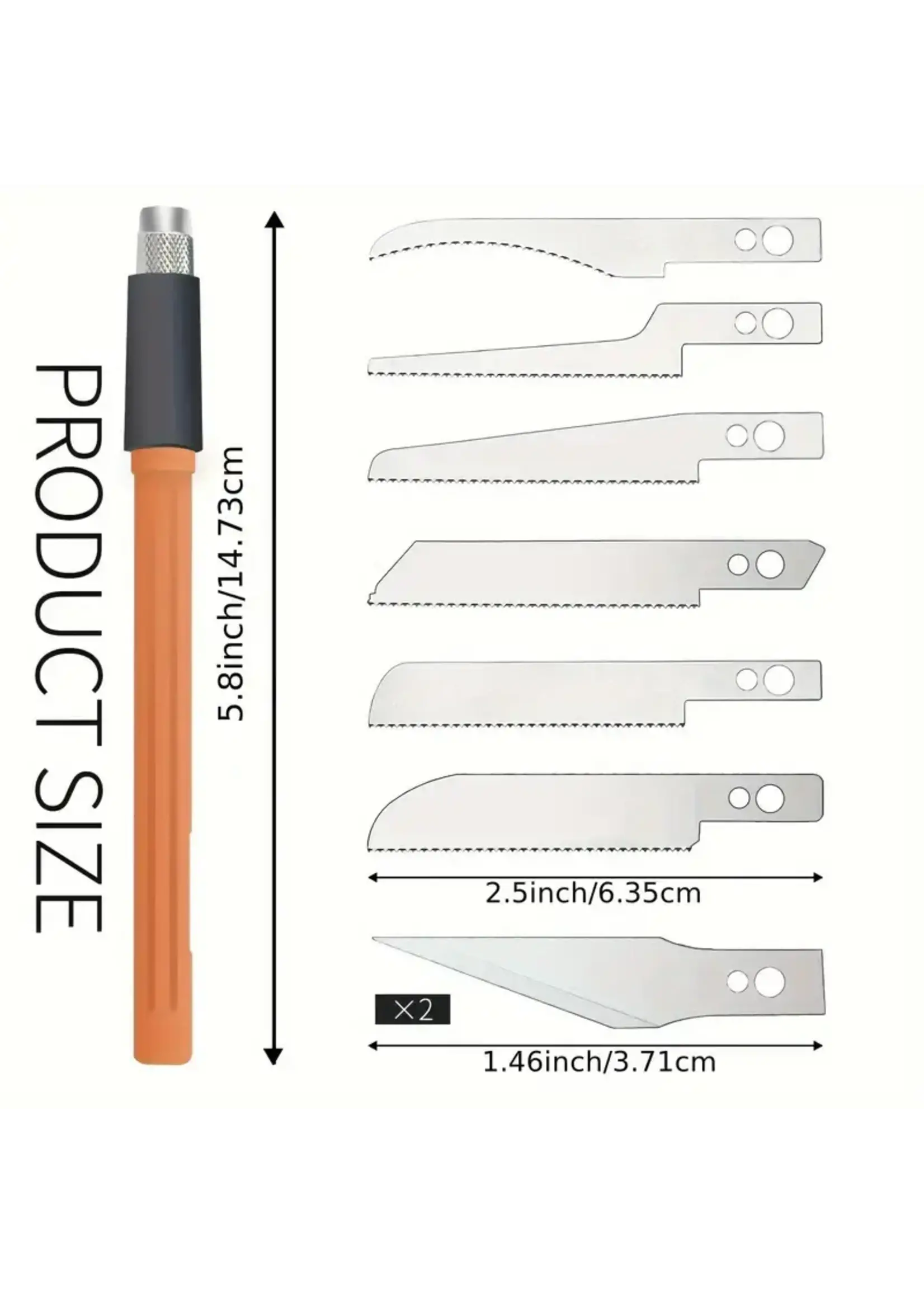 Mini Hand Saw with 8 Blades
