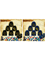 Dice RPG 7pc Assorted Colors with Dragon Head Dice Bag