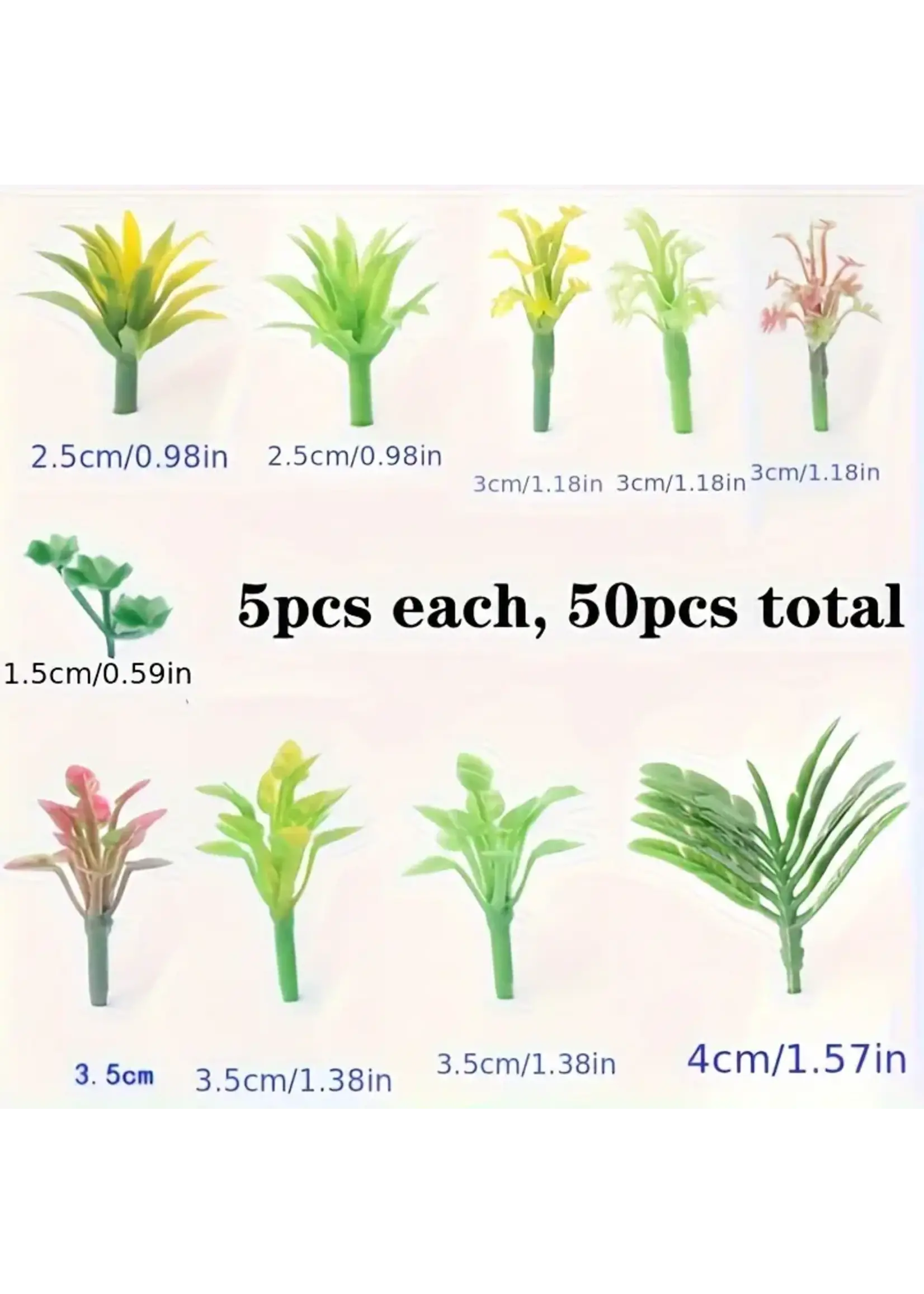 Terrain Trees Plants and Flowers (50pc)