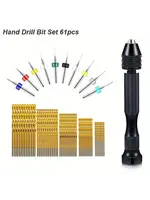 Pin Vice with Drill Bits (61pc)