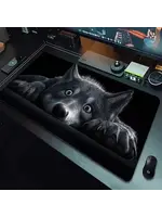 Mouse Pad 23.6x11.8 Inch 3D Wolf