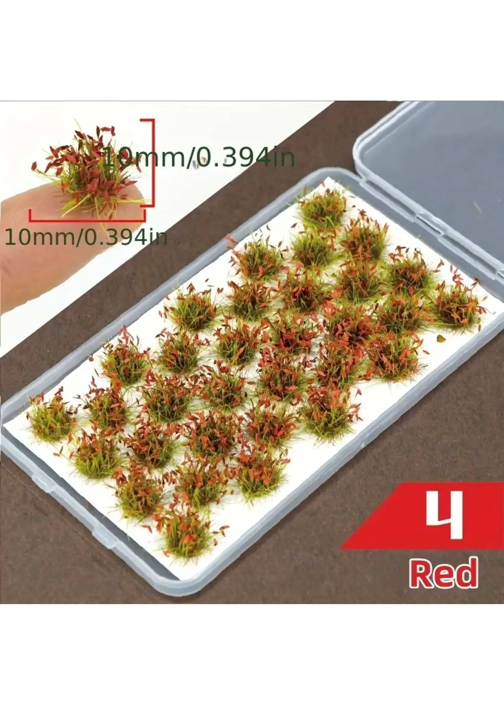 Tufts Grass Cluster Red