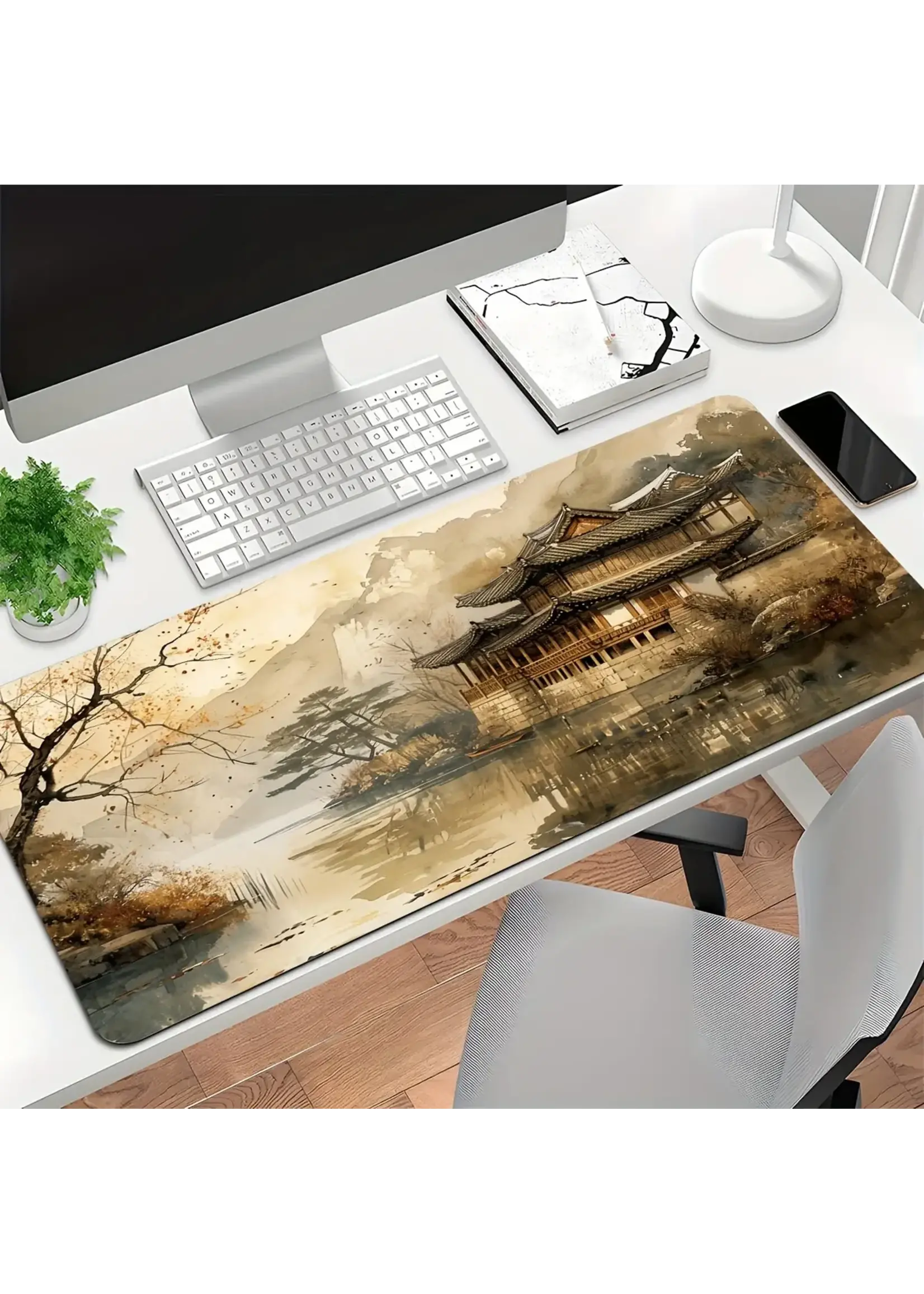 Mouse Pad 24x12 Inch Vintage Architecture