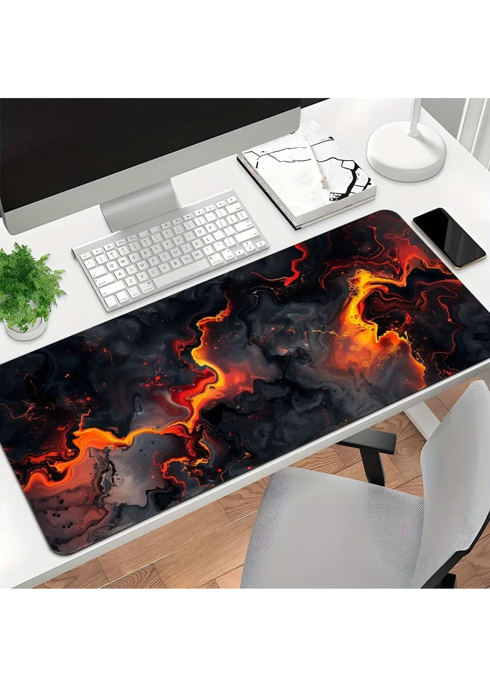 Mouse Pad 12x24 Inch Flame of Passion