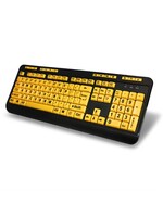 Adesso Adesso Luminous 4X Large Print Multimedia Desktop Keyboard
