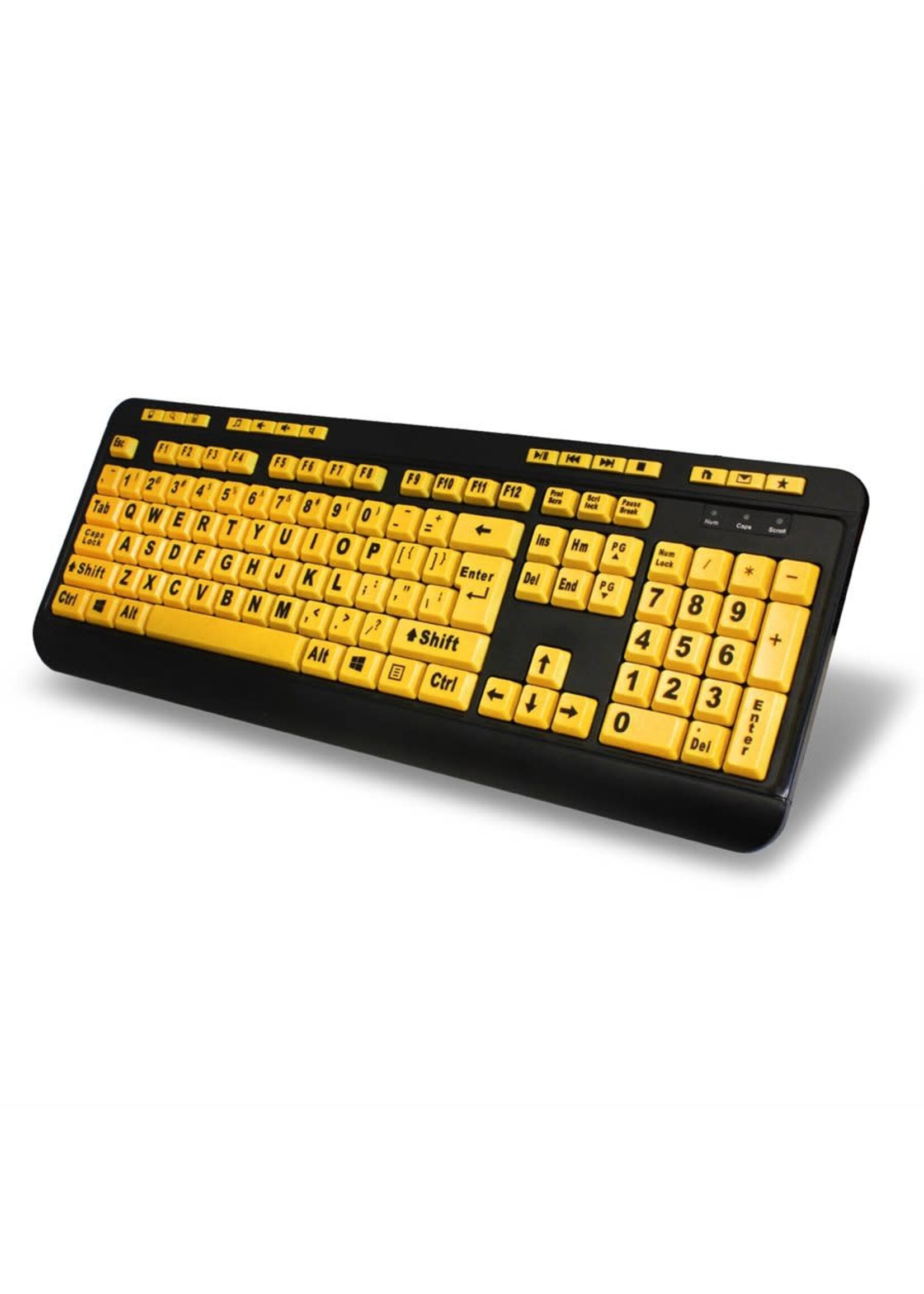 Adesso Adesso Luminous 4X Large Print Multimedia Desktop Keyboard