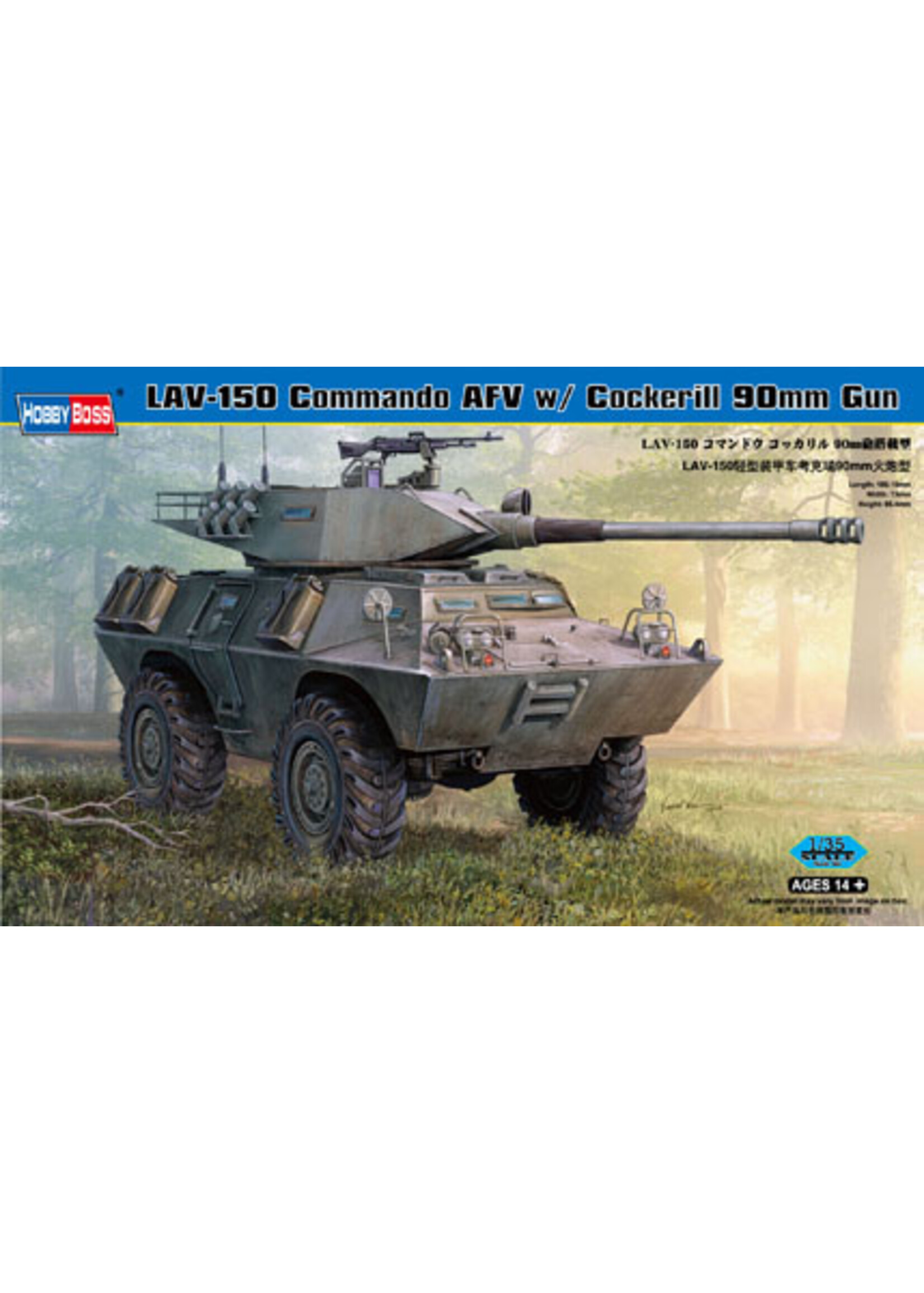 Hobby Boss HBOSS82422 LAV-150 Commando AFV with Cockerill 90mm Gun (1/35)