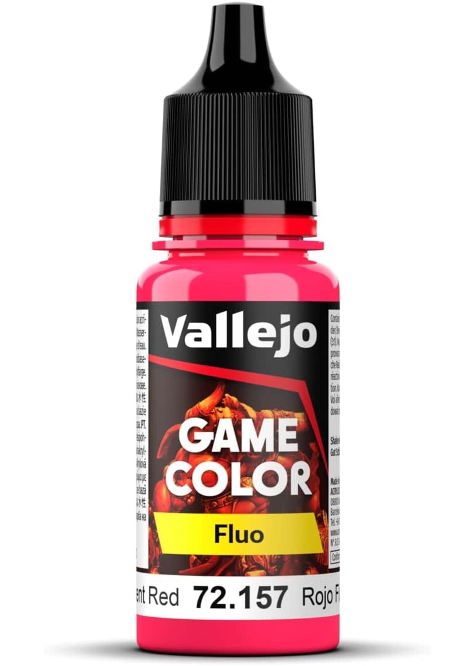 Vallejo 103VAL72157 Game Color Fluorescent Red (17ml)