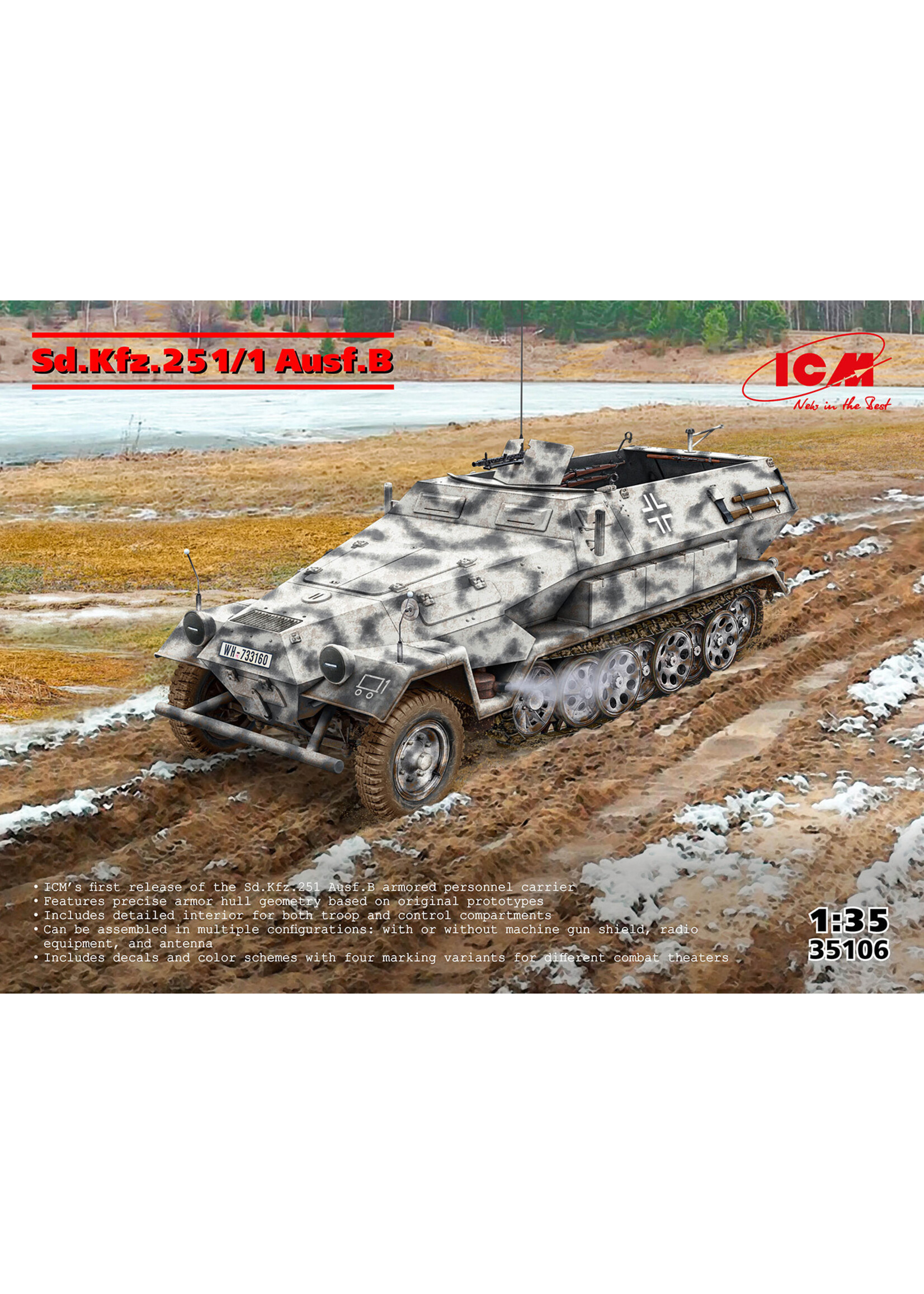 ICM ICM35106 Sd.Kfz.251/1 Ausf.B (1/35)