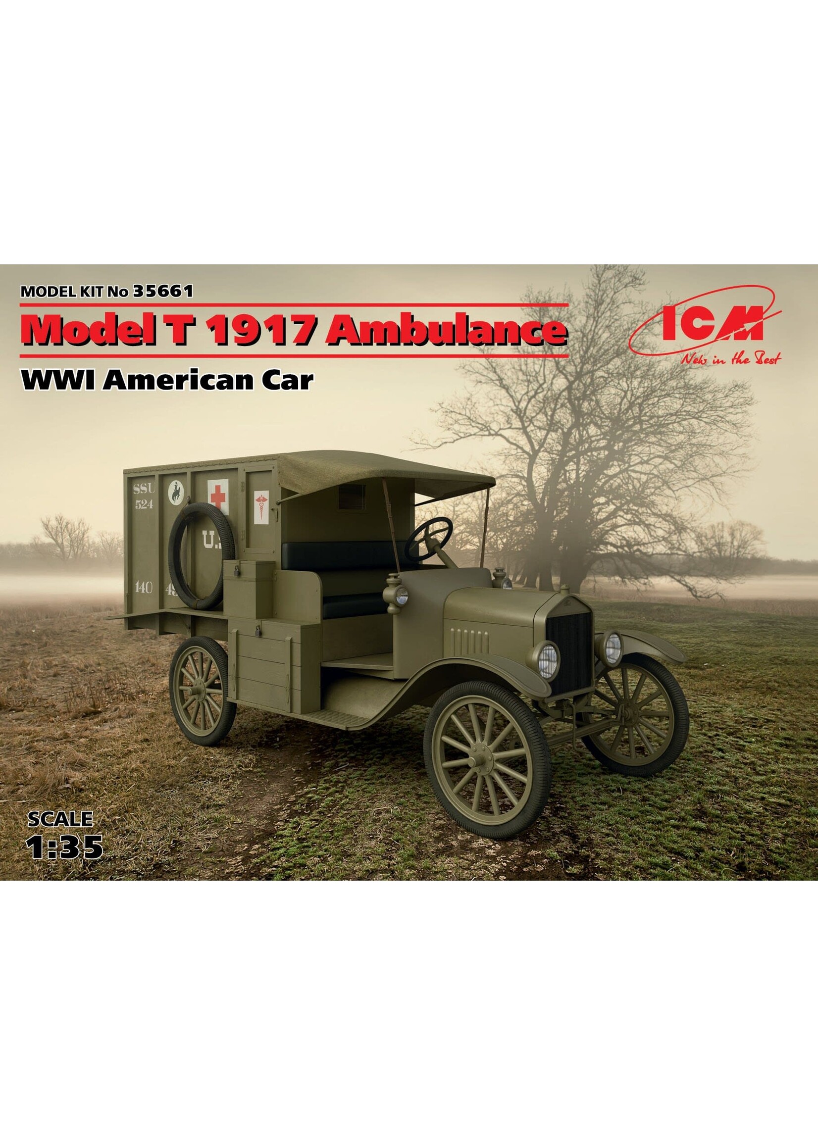 ICM ICM35661 Motel T 1917 Ambulance (1/35)