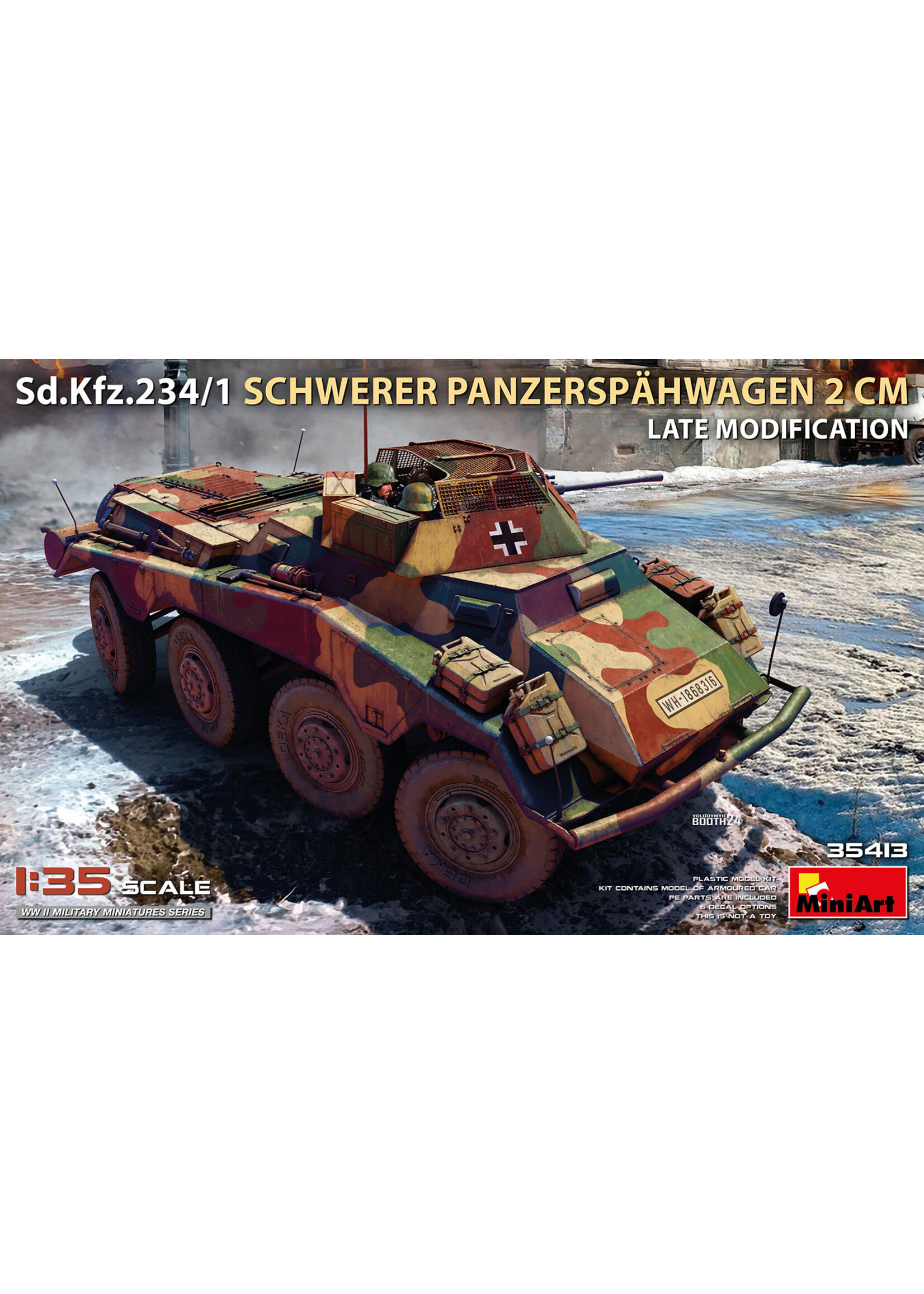 MiniArt MIART35413 Sd.Kfz.234/1 Schwerer Panzerspahwagen 2CM (1/35)