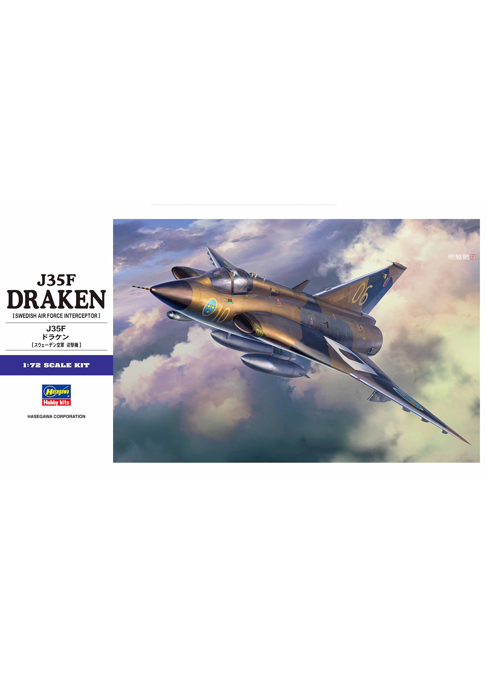 Hasegawa HSGWA01578 J35F Draken (1/72)
