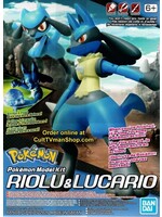 Bandai BNDAI2528754 Riolu & Lucario