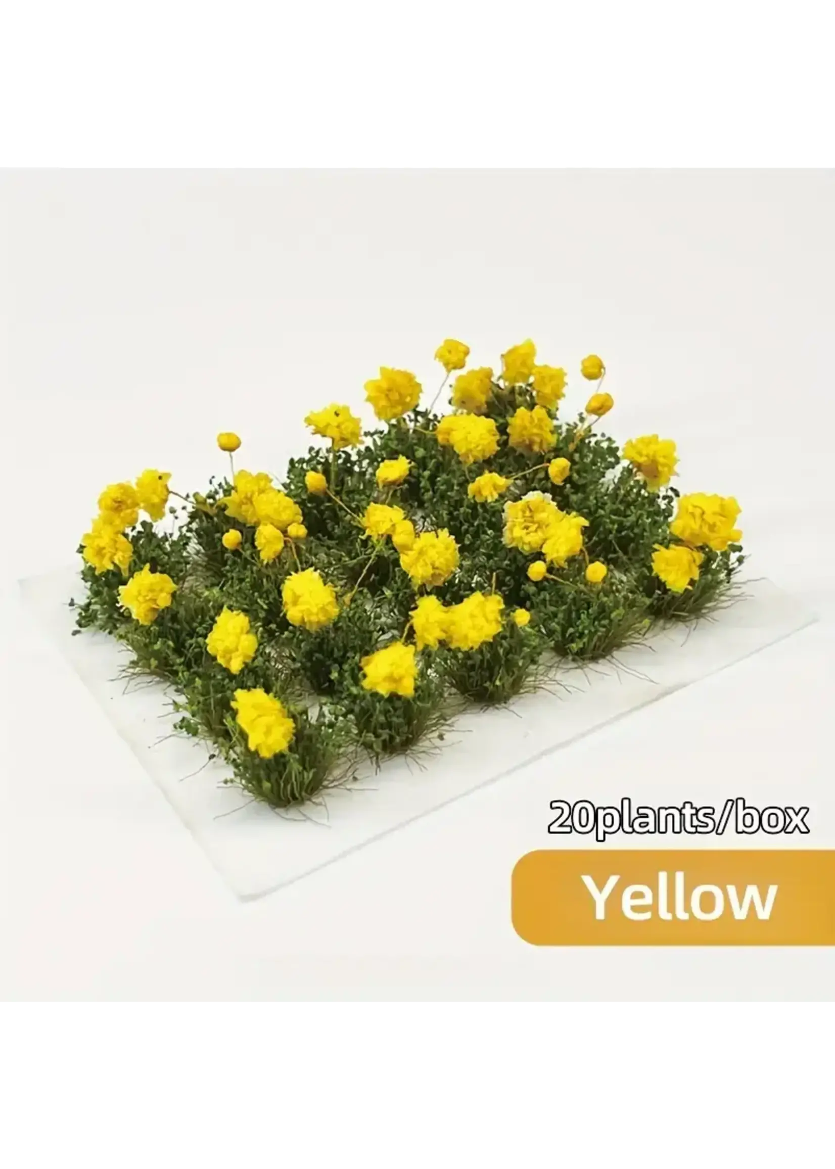 Tufts Flower Cluster Yellow Rose