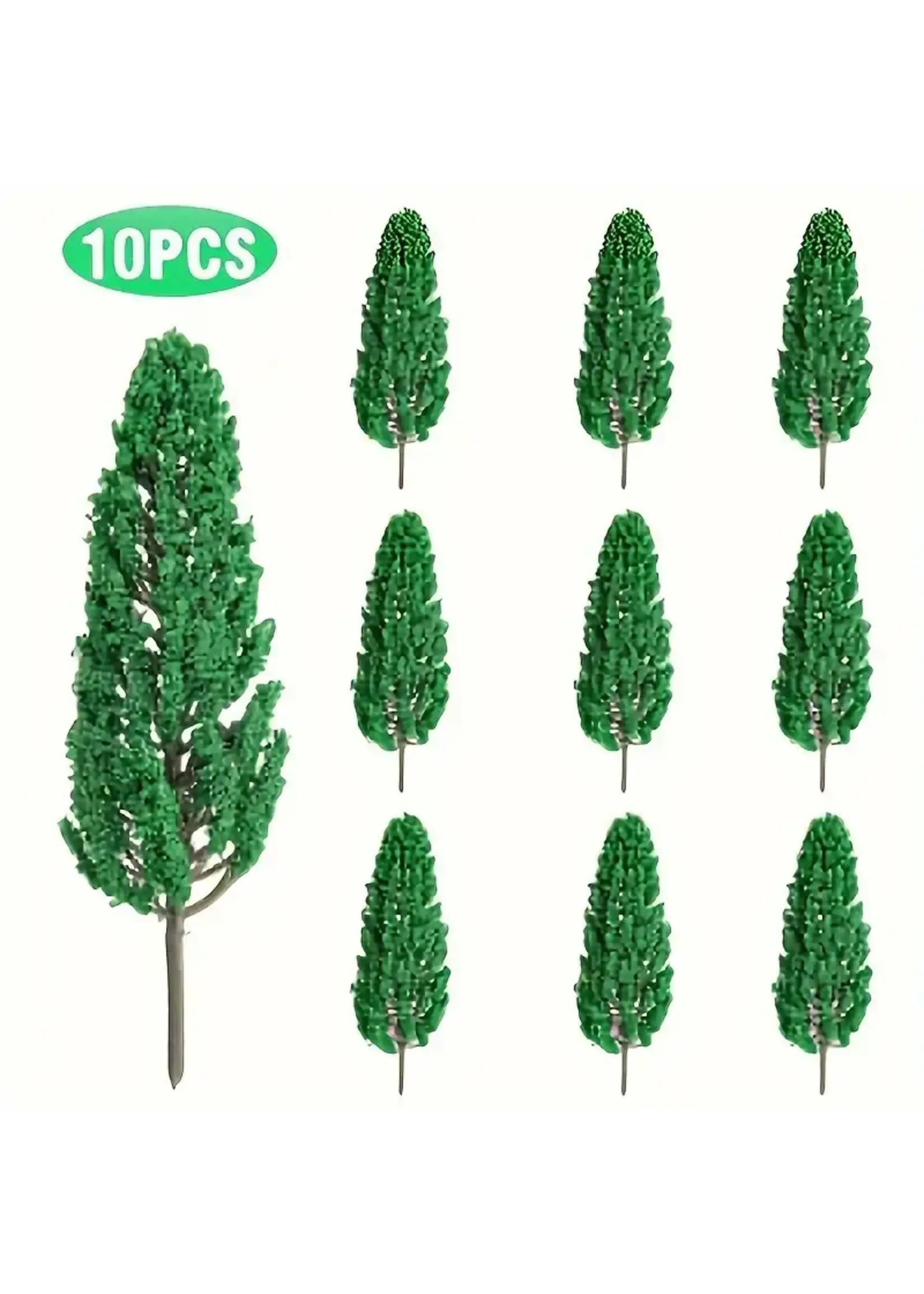 Trees Light Green Pine (10pc)