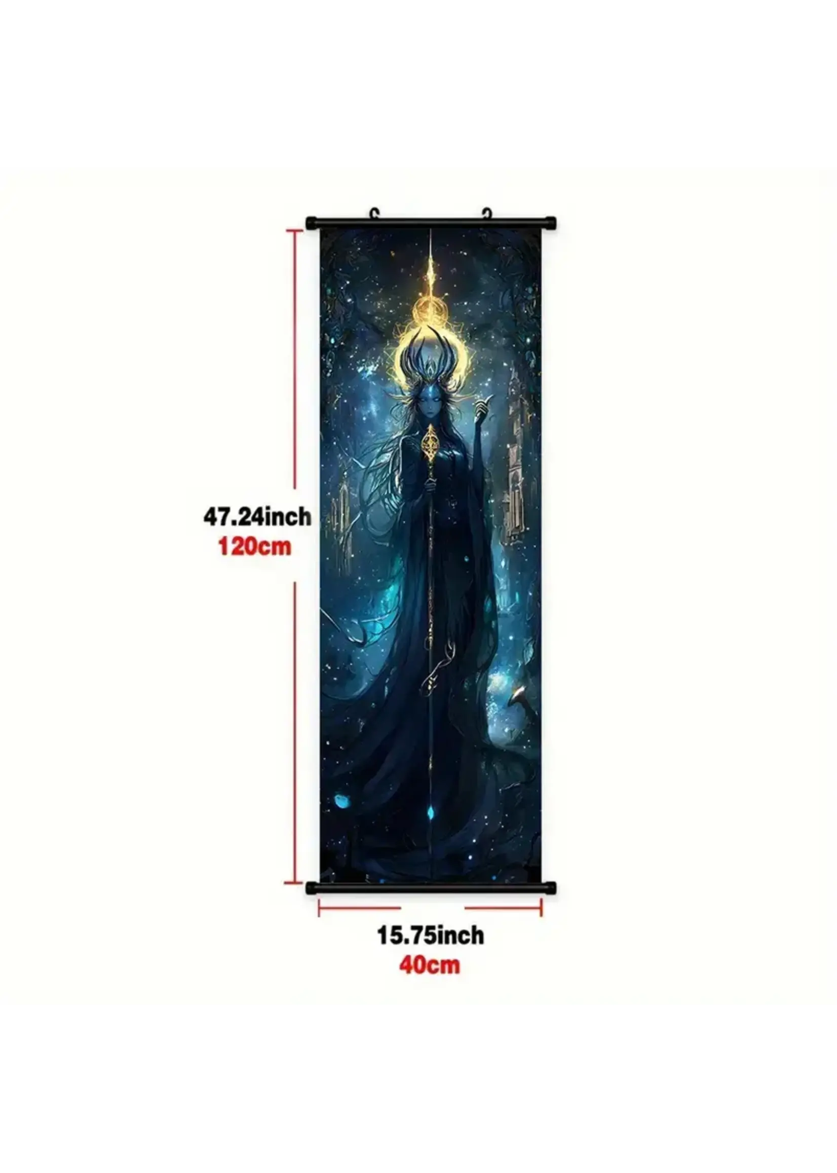 Hanging Wall Banner 15.75x47.24 Inch Girl with Scepter