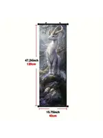 Hanging Wall Banner 15x47 Inch Magestic Goat
