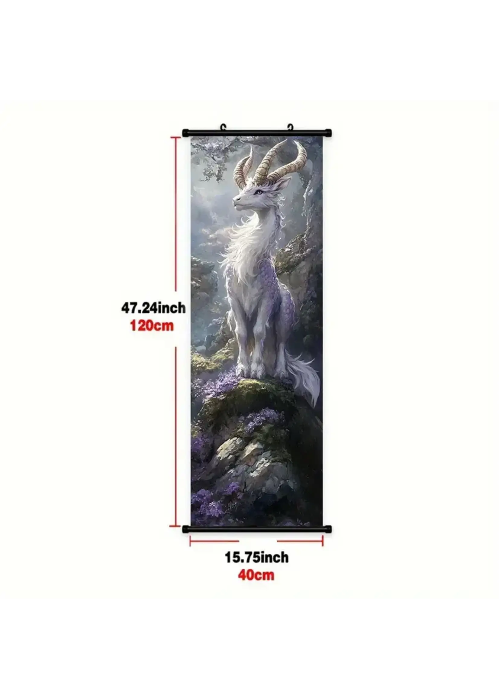 Hanging Wall Banner 15x47 Inch Magestic Goat
