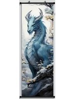 Hanging Wall Banner 15.75x47.24 Inch Vintage Mythical Dragon Image 1 of 5