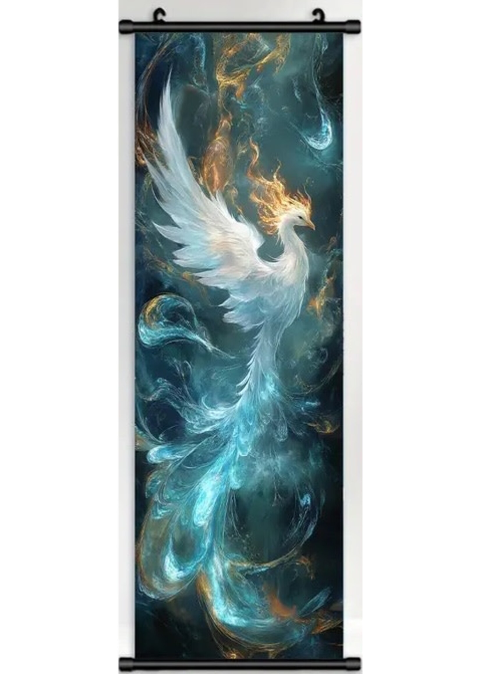 Hanging Wall Banner 15.75x47.24 Inch Anime Fantasy Phoenix Image 1 of 3