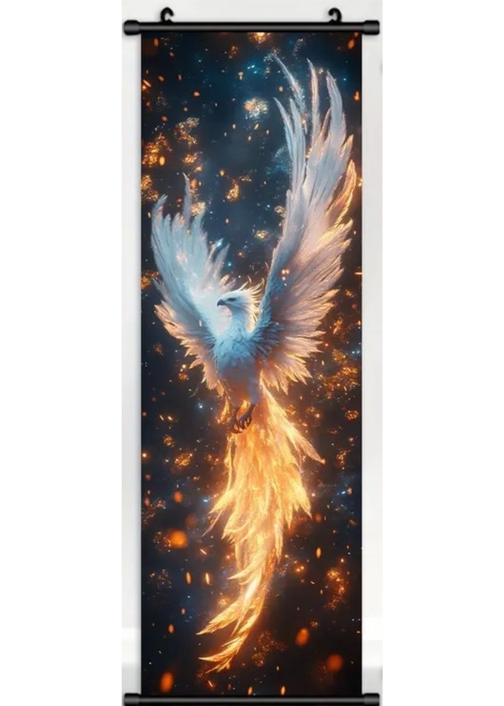 Hanging Wall Banner 15.75x47.24 Inch Anime Fantasy Phoenix Image 2 of 3