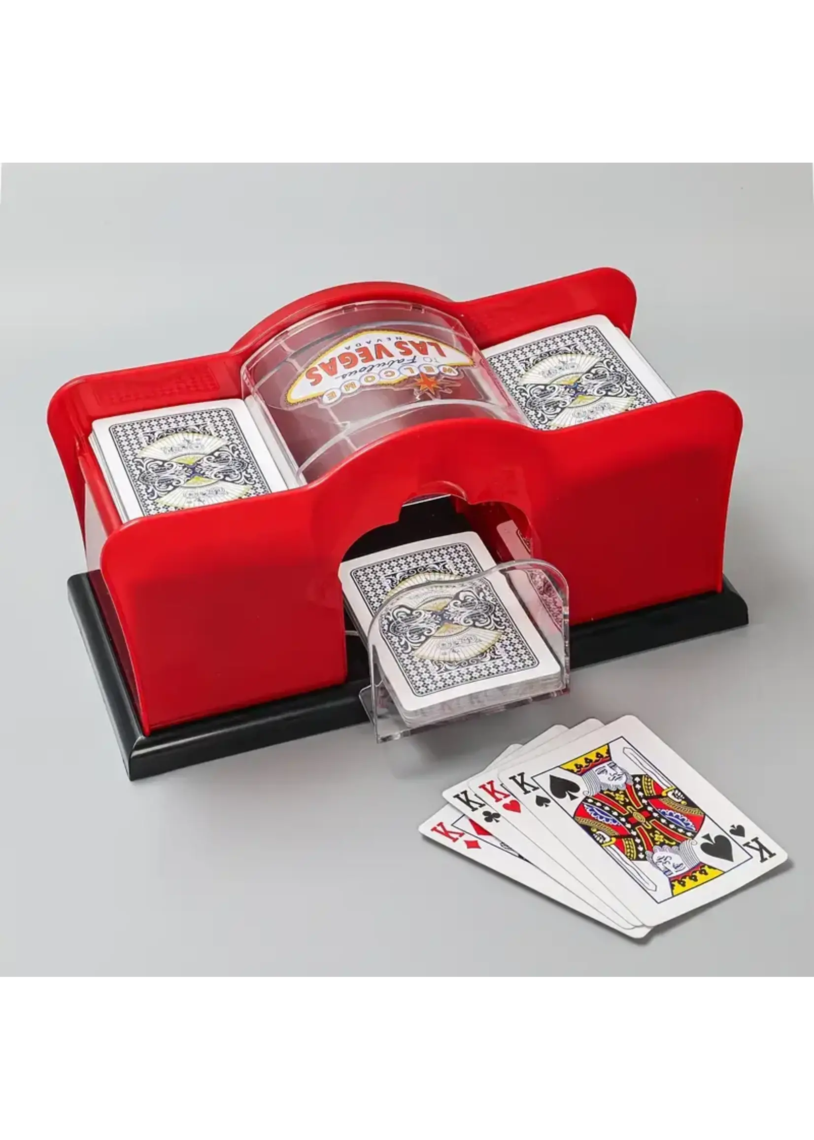 ***Manual Card Shuffler Red