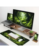 Mouse Pad 12x32 Inch Green Forest