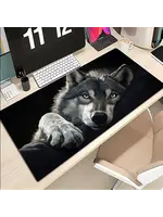Mouse Pad 11.8x23.6 Inch Grey Wolf