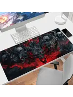 Mouse Pad 12x24 Inch Fiery Demon Skulls